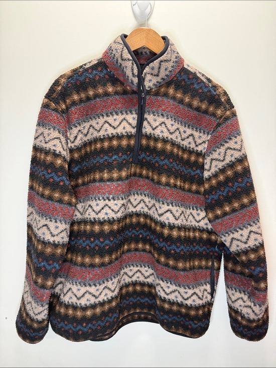 Old Navy Other - Old Navy Beautiful Men's Half Zip-Up Patterned Fleece Pullover - Size L 30x27